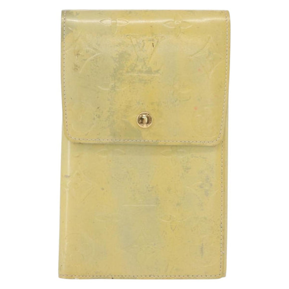 LOUIS VUITTON Monogram Vernis Walker Wallet Gris M91031 LV Auth fm5209