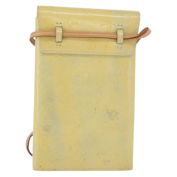 LOUIS VUITTON Monogram Vernis Walker Wallet Gris M91031 LV Auth fm5209