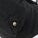 PRADA Hand Bag Nylon Black Gold Auth fm5210-12