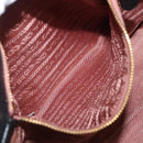 PRADA Hand Bag Nylon Black Gold Auth fm5210-21