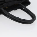 PRADA Hand Bag Nylon Black Gold Auth fm5210-7
