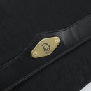 Christian Dior Trotter Canvas Chain Shoulder Bag Black Gold Auth fm5212-17