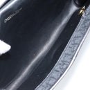 Christian Dior Trotter Canvas Chain Shoulder Bag Black Gold Auth fm5212-11