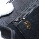 Christian Dior Trotter Canvas Chain Shoulder Bag Black Gold Auth fm5212-21