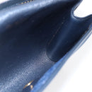 Christian Dior Trotter Canvas Chain Shoulder Bag Navy Gold Auth fm5213-20