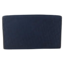Christian Dior Trotter Canvas Chain Shoulder Bag Navy Gold Auth fm5213-2