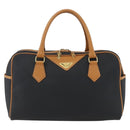 SAINT LAURENT Hand Bag PVC Black Gold Auth fm5215-2