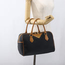 SAINT LAURENT Hand Bag PVC Black Gold Auth fm5215-23