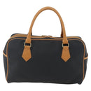 SAINT LAURENT Hand Bag PVC Black Gold Auth fm5215-3