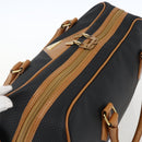 SAINT LAURENT Hand Bag PVC Black Gold Auth fm5215-6