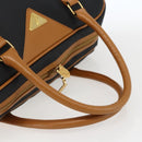 SAINT LAURENT Hand Bag PVC Black Gold Auth fm5215-7