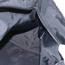 Burberrys Nova Check Blue Label Hand Bag Nylon Black Silver Auth fm5217-19