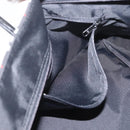 Burberrys Nova Check Blue Label Hand Bag Nylon Black Silver Auth fm5217-12