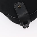 BURBERRY Shoulder Bag Canvas Leather Black Auth fm5219-15