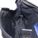 BURBERRY Shoulder Bag Canvas Leather Black Auth fm5219-20