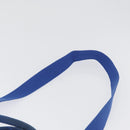 PRADA Canapa PM Hand Bag Canvas 2way Blue Gold Auth fm5220-14