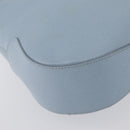 Salvatore Ferragamo Gancini Shoulder Bag Leather Light Blue Silver Auth fm5224-13