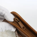 GUCCI GG Supreme Clutch Bag PVC Leather Ivory Gold 41 01 037 Auth fm5228-8