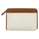 GUCCI GG Supreme Clutch Bag PVC Leather Ivory Gold 41 01 037 Auth fm5228-2