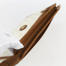 GUCCI GG Supreme Clutch Bag PVC Leather Ivory Gold 41 01 037 Auth fm5228-5