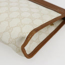 GUCCI GG Supreme Clutch Bag PVC Leather Ivory Gold 41 01 037 Auth fm5228-7