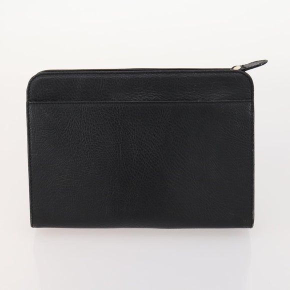 Burberrys Blue Label Bag Leather 5 Set Black Brown Auth fm5229