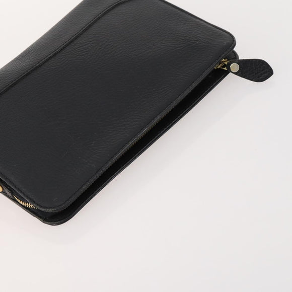 Burberrys Blue Label Bag Leather 5 Set Black Brown Auth fm5229