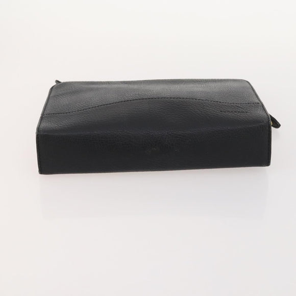 Burberrys Blue Label Bag Leather 5 Set Black Brown Auth fm5229