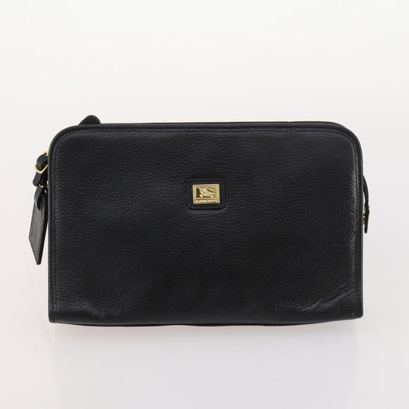 Burberrys Blue Label Bag Leather 5 Set Black Brown Auth fm5229