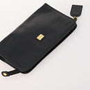Burberrys Blue Label Bag Leather 5 Set Black Brown Auth fm5229-19