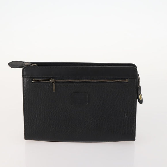 Burberrys Blue Label Bag Leather 5 Set Black Brown Auth fm5229