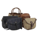Burberrys Nova Check Bag Canvas Leather 5 Set Black Navy beige Auth fm5230-1