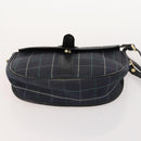 Burberrys Nova Check Bag Canvas Leather 5 Set Black Navy beige Auth fm5230-10