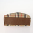 Burberrys Nova Check Bag Canvas Leather 5 Set Black Navy beige Auth fm5230-5