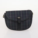 Burberrys Nova Check Bag Canvas Leather 5 Set Black Navy beige Auth fm5230-7
