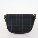 Burberrys Nova Check Bag Canvas Leather 5 Set Black Navy beige Auth fm5230-8