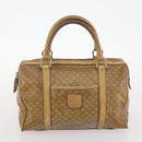 CELINE Macadam Canvas C Macadam Canvas Bag PVC 2 Set Brown Black Auth fm5231-10