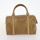 CELINE Macadam Canvas C Macadam Canvas Bag PVC 2 Set Brown Black Auth fm5231-11