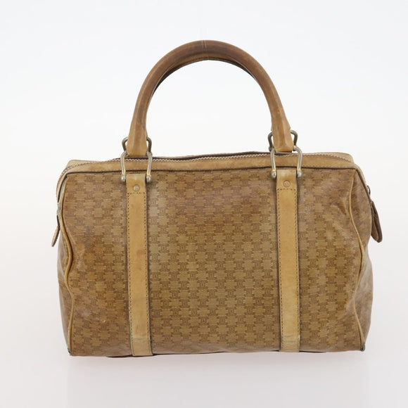 CELINE Macadam Canvas C Macadam Canvas Bag PVC 2 Set Brown Black Auth fm5231