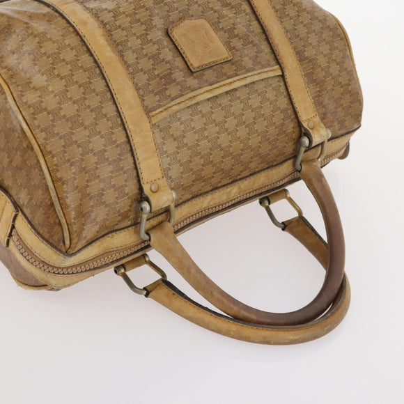 CELINE Macadam Canvas C Macadam Canvas Bag PVC 2 Set Brown Black Auth fm5231