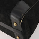 CELINE Macadam Canvas C Macadam Canvas Bag PVC 2 Set Brown Black Auth fm5231-8