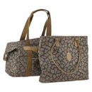 SAINT LAURENT Tote Bag PVC 2 Set Gray Auth fm5232-1