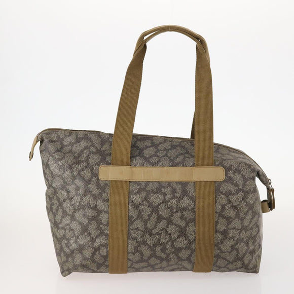 SAINT LAURENT Tote Bag PVC 2 Set Gray Auth fm5232