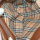 Burberry Nova Check Blue Label Tas Leer PVC 5 Delig Zwart Beige Auth fm5233-11
