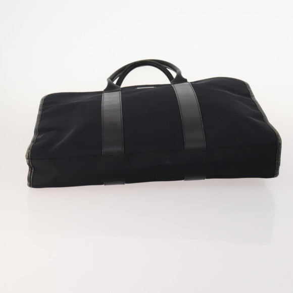 Burberry Nova Check Blue Label Tas Leer PVC 5 Delig Zwart Beige Auth fm5233