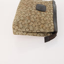 CELINE Macadam Canvas C Macadam Canvas Pouch PVC 3 Set Beige Brown Auth fm5234-4