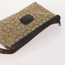 CELINE Macadam Canvas C Macadam Canvas Pouch PVC 3 Set Beige Brown Auth fm5234-5