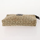 CELINE Macadam Canvas C Macadam Canvas Pouch PVC 3 Set Beige Brown Auth fm5234-6