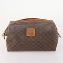 CELINE Macadam Canvas C Macadam Canvas Pouch PVC 3 Set Beige Brown Auth fm5234-8