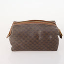 CELINE Macadam Canvas C Macadam Canvas Pouch PVC 3 Set Beige Brown Auth fm5234-9